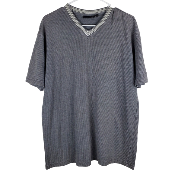 Guess Ribbed Short Sleeve Tee Shirt V Neck T Vtg